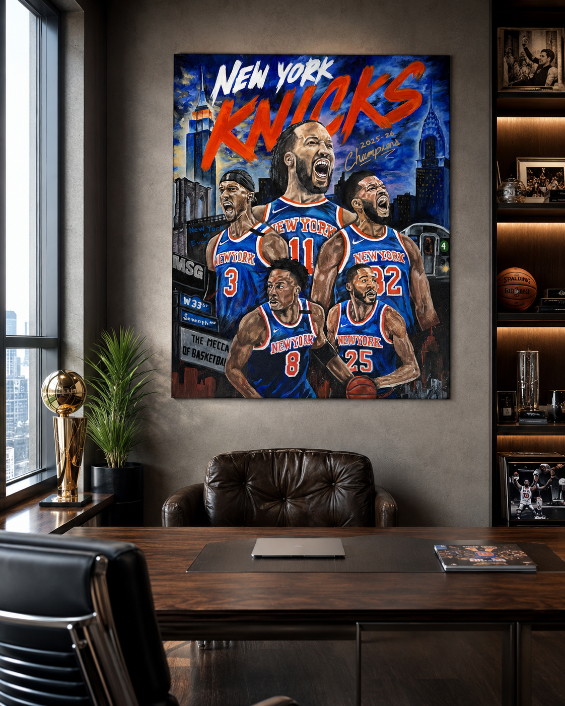 New York Knicks: 2025–26 Champions - Original Painting | 24 x 30 in