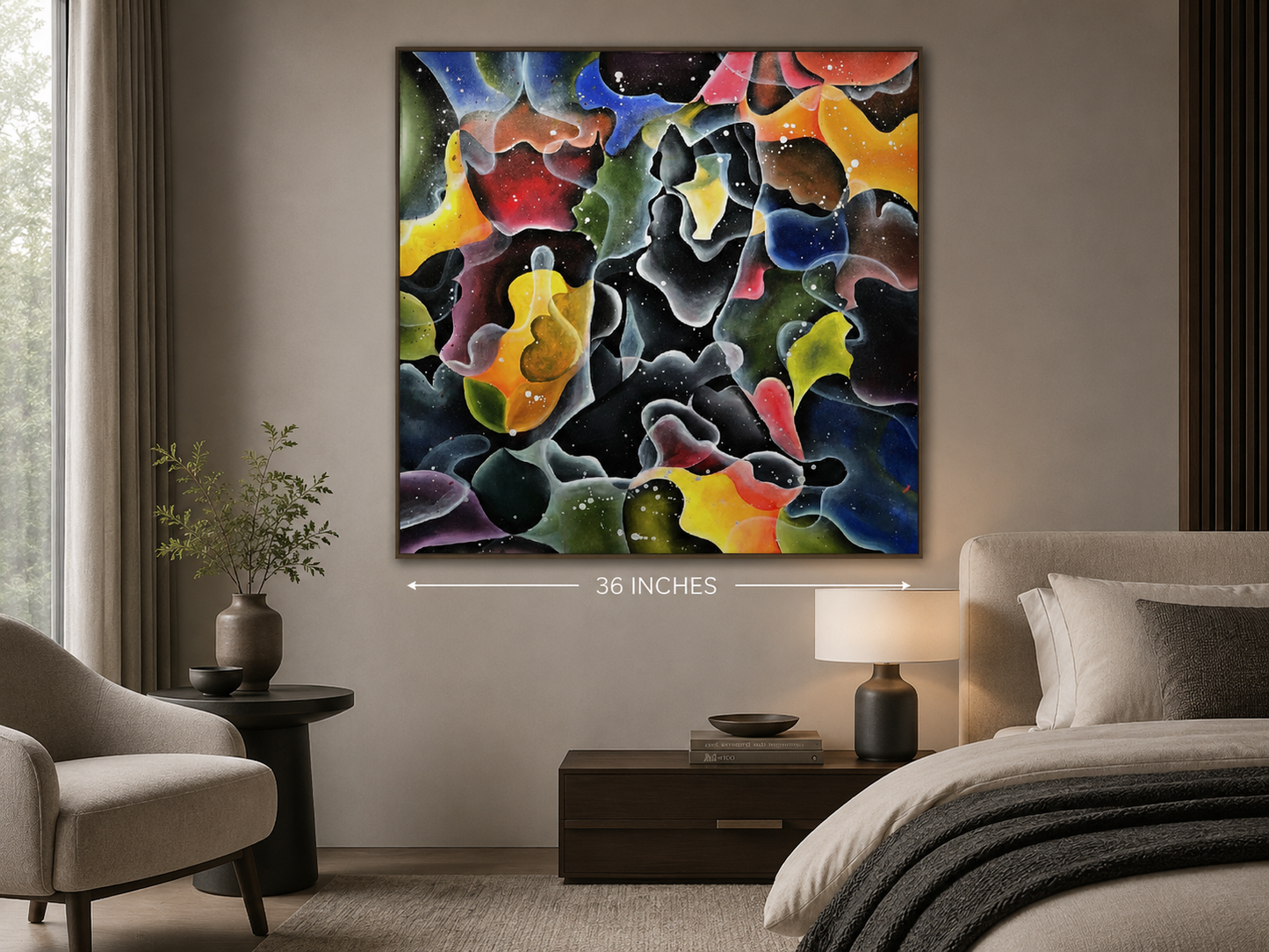 "Neg Mawon" Haitian Freedom Original Painting | 36 x 36 in