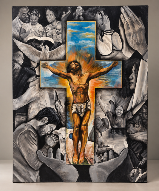 The Weight of Grace | Original Christian Painting | Carl Joseph Art