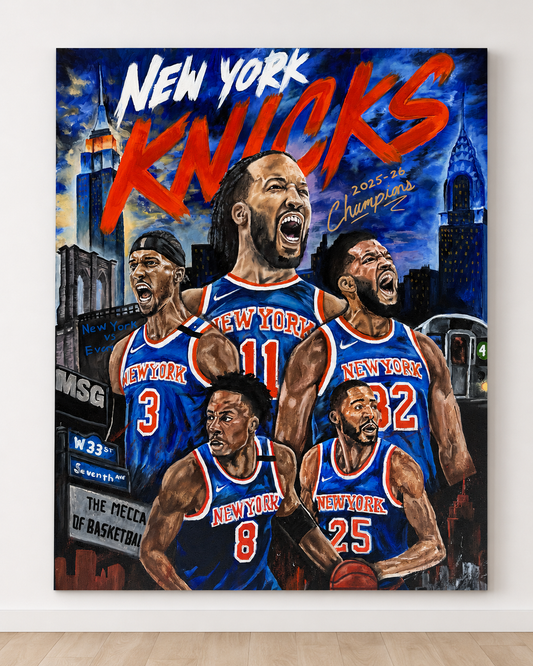 New York Knicks: 2025–26 Champions - Original Painting | 24 x 30 in