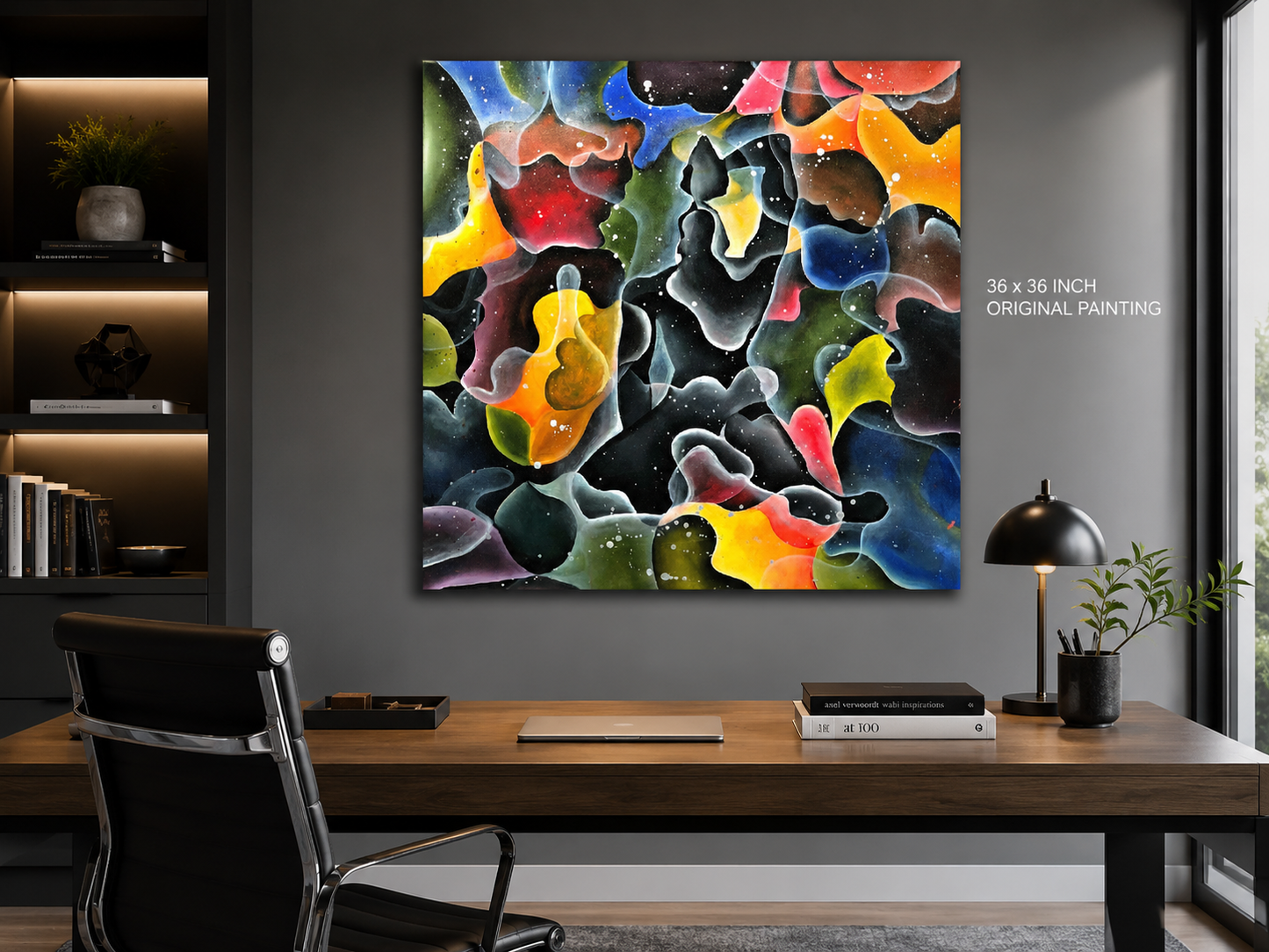 "Neg Mawon" Haitian Freedom Original Painting | 36 x 36 in