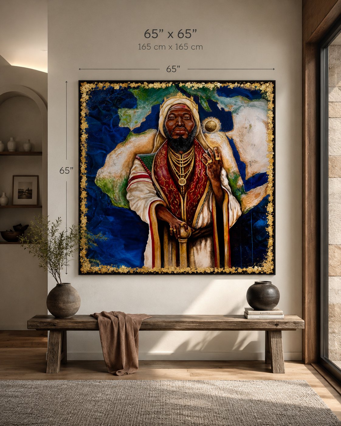 Mansa Musa Original Painting | 65 x 65 in