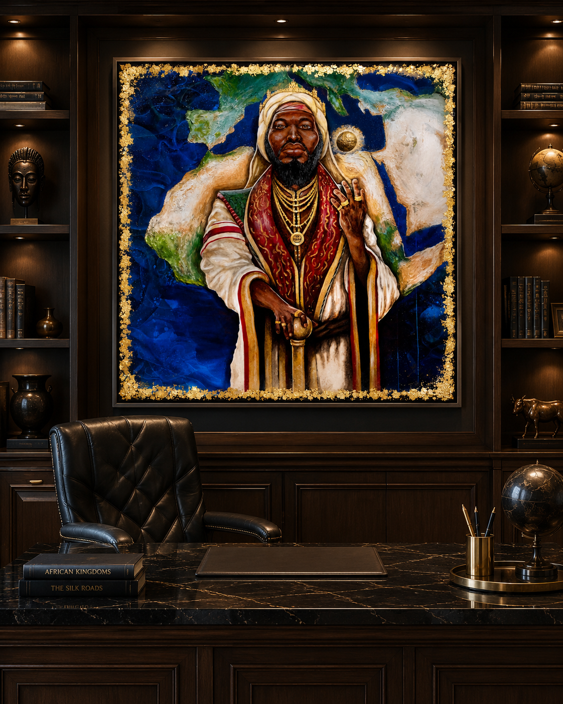 Mansa Musa Original Painting | 65 x 65 in
