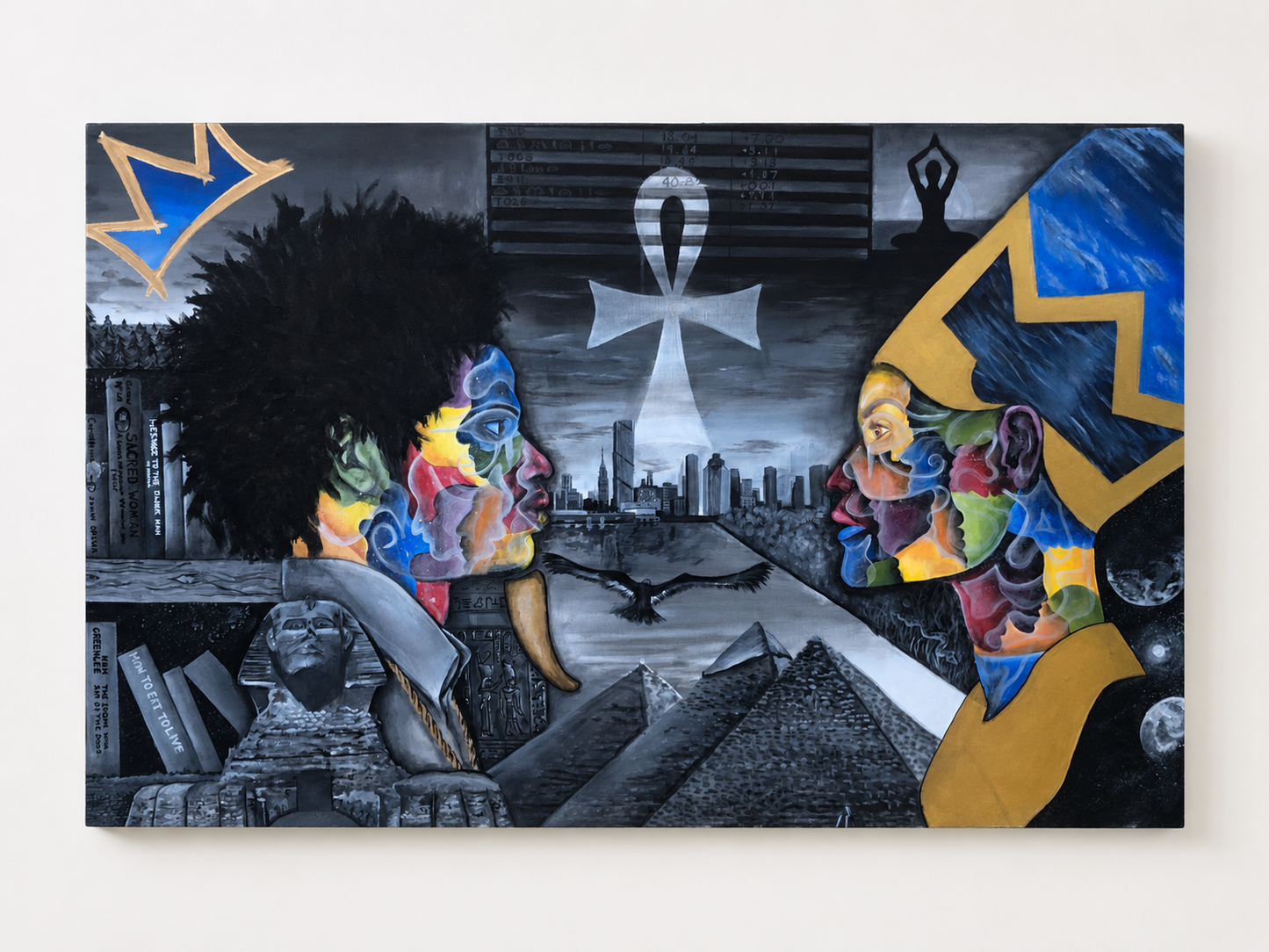 "Balance Between Beings" Original Painting | 24 x 48 in
