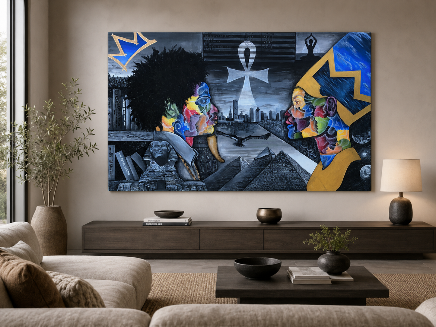 "Balance Between Beings" Original Painting | 24 x 48 in