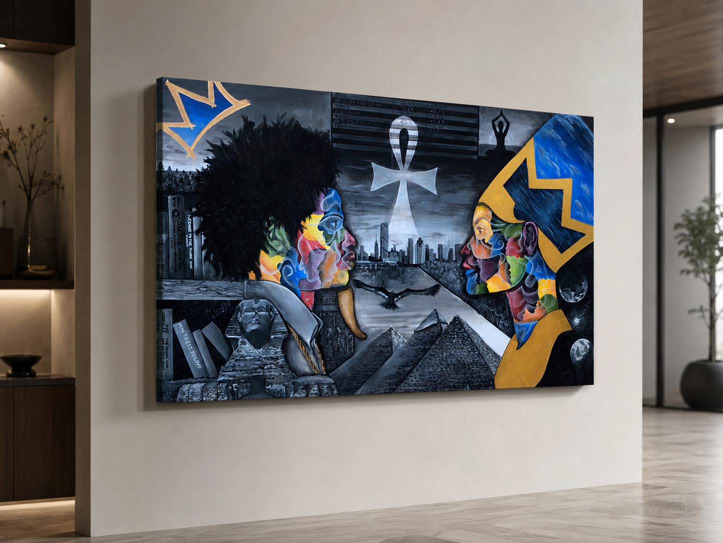 "Balance Between Beings" Original Painting | 24 x 48 in