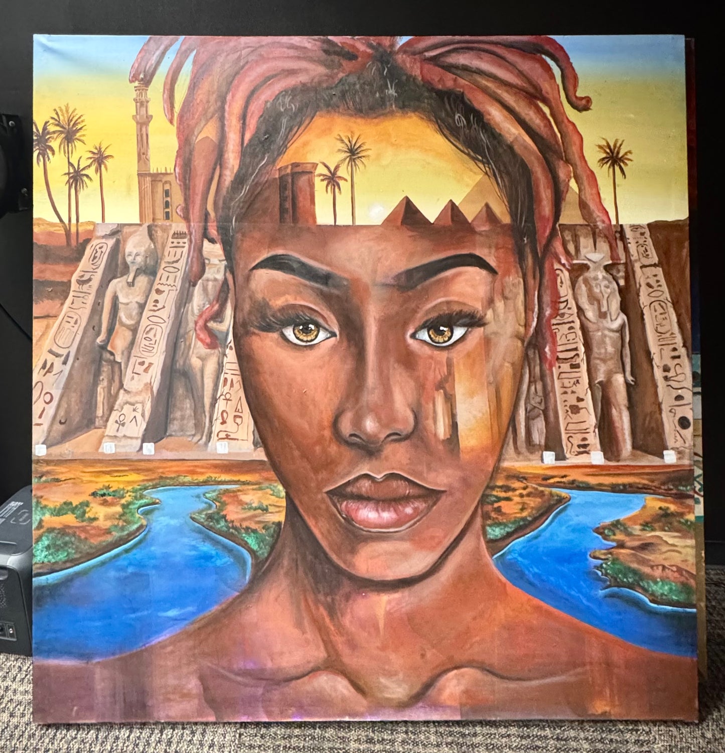 "Nefertiti" Original Painting | 65 x 65 in