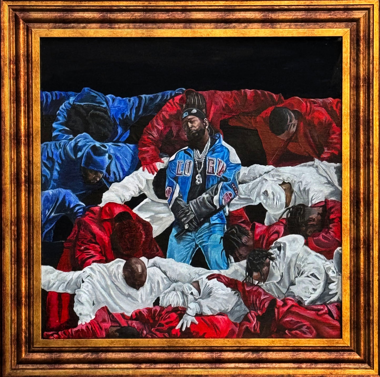 "Kendrik Lamar" - Framed Original Painting | 40 x 40 in