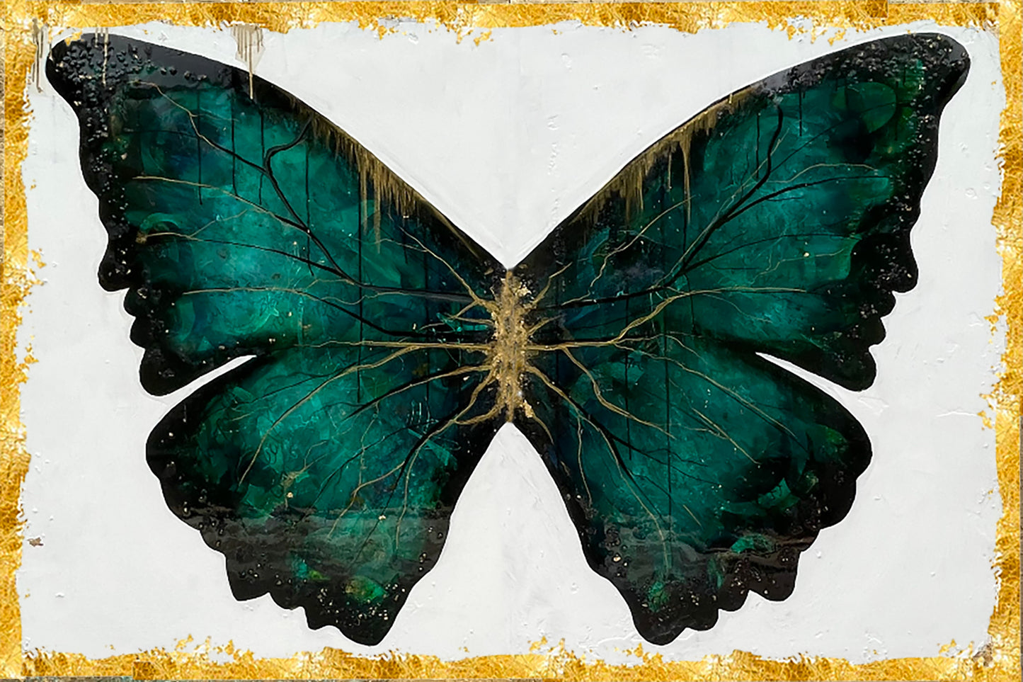 "Powerfly" – Original Diptych Mixed Media Painting (2 Panels, 36” x 48” Each)