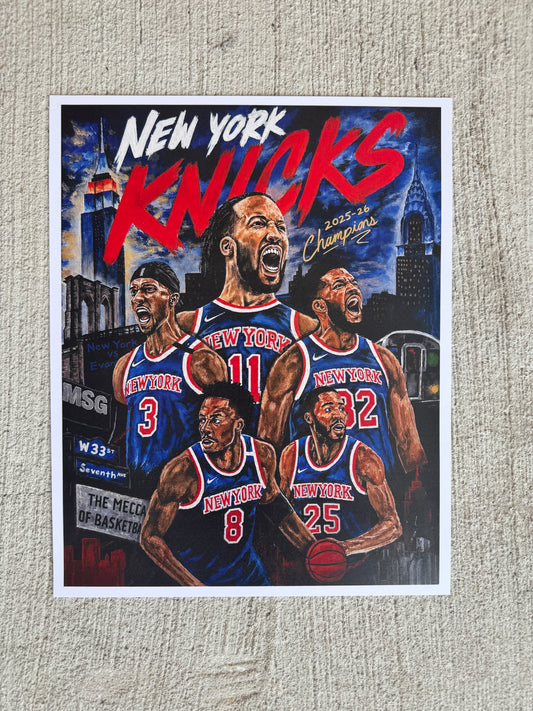 New York Knicks: 2025–26 Champions - Limited Edition Print | 11 x 14 in