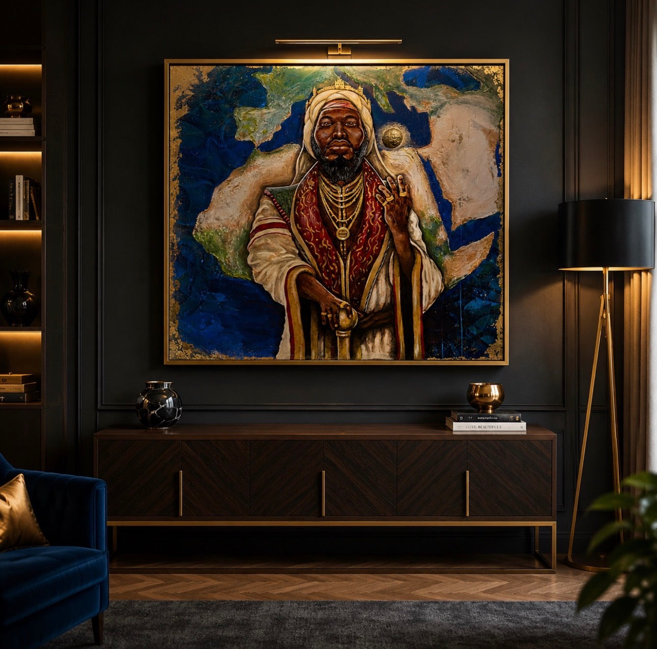 Mansa Musa Original Painting | 65 x 65 in